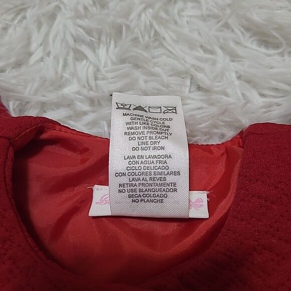 Bonnie Baby Three Button Coat Red Girls 6-9M Winter Christmas Holiday Elegant - Picture 4 of 9